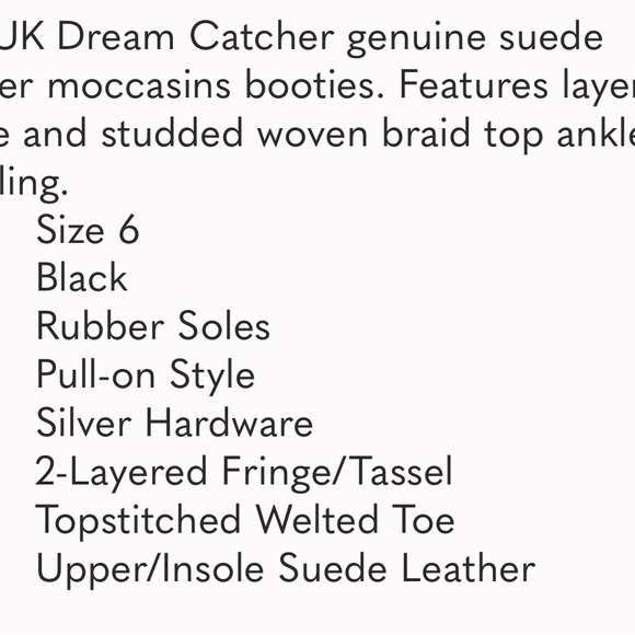 Sanuk Women’s “Dream Catcher” suede fringe booties size 6 - Picture 6 of 6